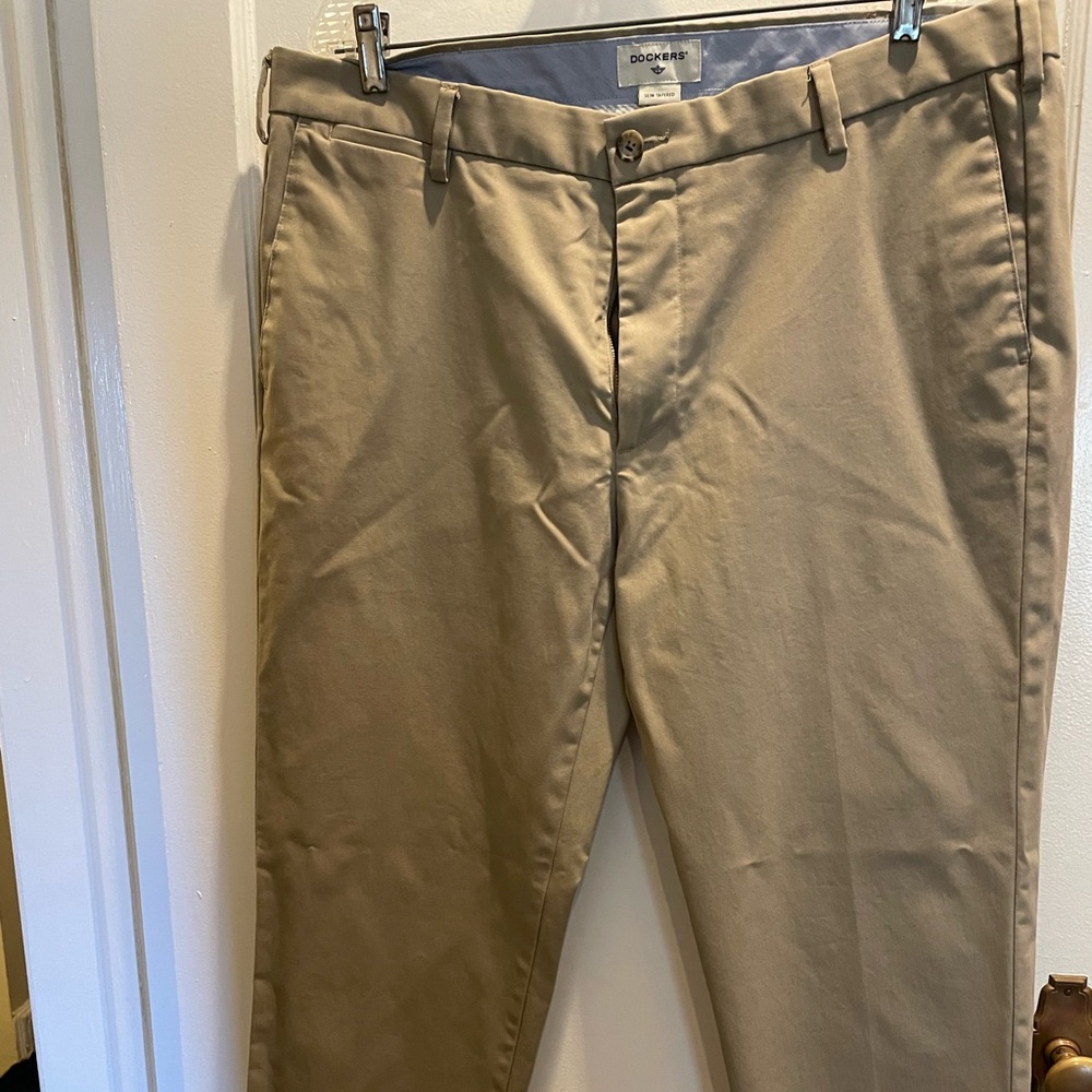 Dockers slim tapered khakis